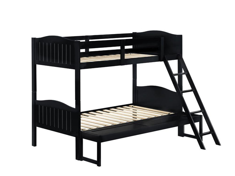 Littleton - Twin Over Full Bunk Bed - 64 - Wood - Black-Washburn's Home Furnishings