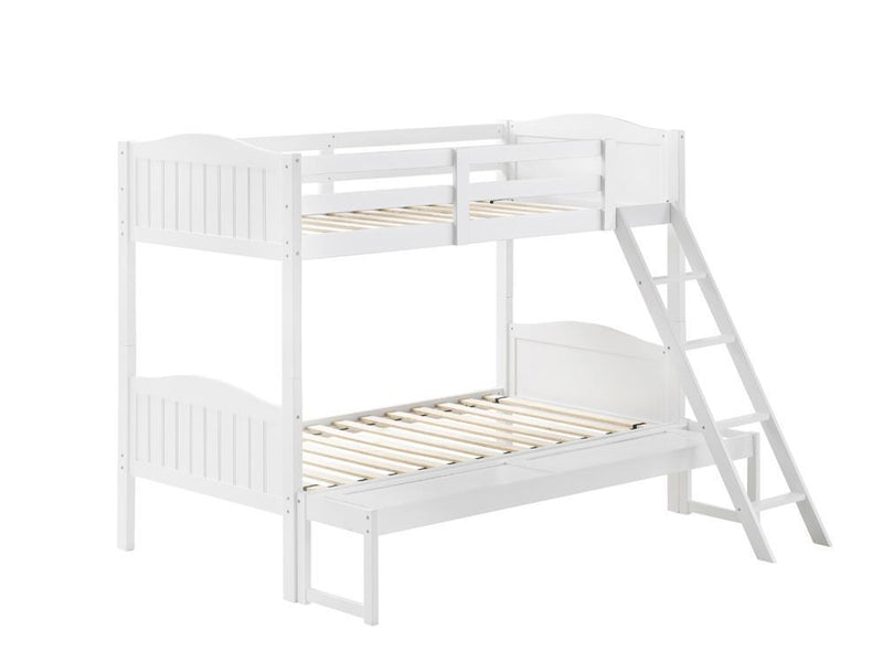 Littleton - Twin Over Full Bunk Bed - 64 - Wood - White-Washburn's Home Furnishings