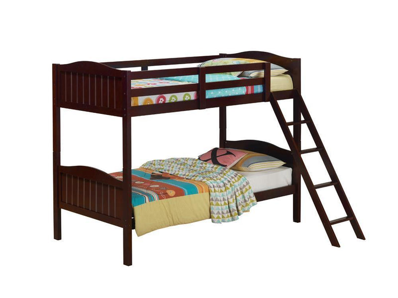 Littleton - Twin Over Twin Bunk Bed - 64 - Wood - Brown-Washburn's Home Furnishings