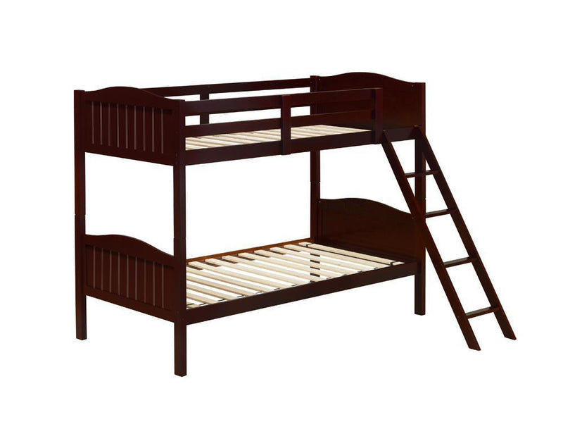 Littleton - Twin Over Twin Bunk Bed - 64 - Wood - Brown-Washburn's Home Furnishings