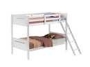 Littleton - Twin Over Twin Bunk Bed - Wood - White-Washburn's Home Furnishings