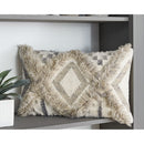 Liviah - Tan/cream/gray - Pillow (4/cs)-Washburn's Home Furnishings