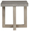 Lockthorne - Gray - Square End Table-Washburn's Home Furnishings