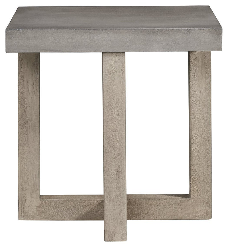 Lockthorne - Gray - Square End Table-Washburn's Home Furnishings