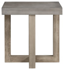 Lockthorne - Gray - Square End Table-Washburn's Home Furnishings