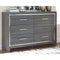 Lodanna - Gray - Six Drawer Dresser-Washburn's Home Furnishings