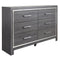 Lodanna - Gray - Six Drawer Dresser-Washburn's Home Furnishings