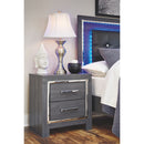 Lodanna - Gray - Two Drawer Night Stand-Washburn's Home Furnishings