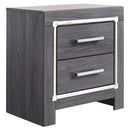 Lodanna - Gray - Two Drawer Night Stand-Washburn's Home Furnishings