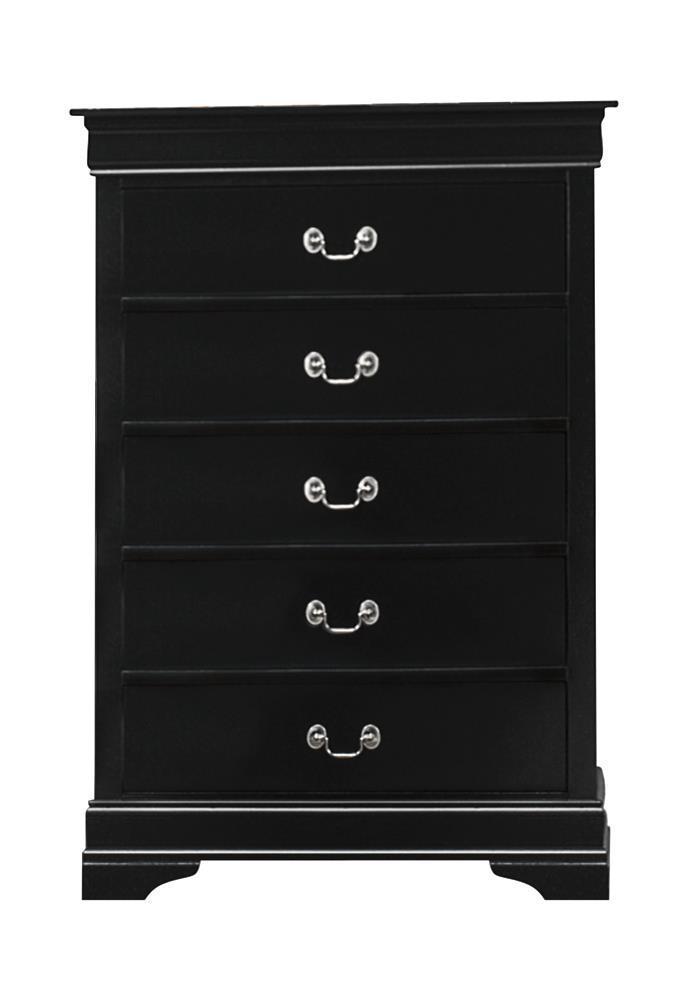 Louis Philippe - Chest - Black-Washburn's Home Furnishings