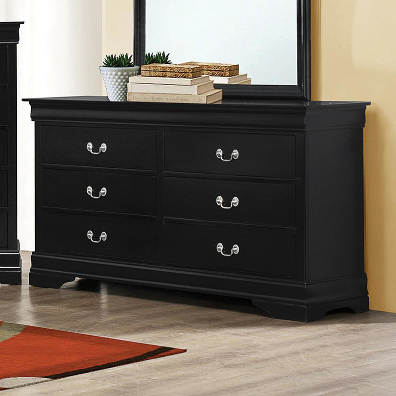 Louis Philippe - Dresser - Black-Washburn's Home Furnishings