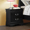 Louis Philippe - Nightstand - Black-Washburn's Home Furnishings