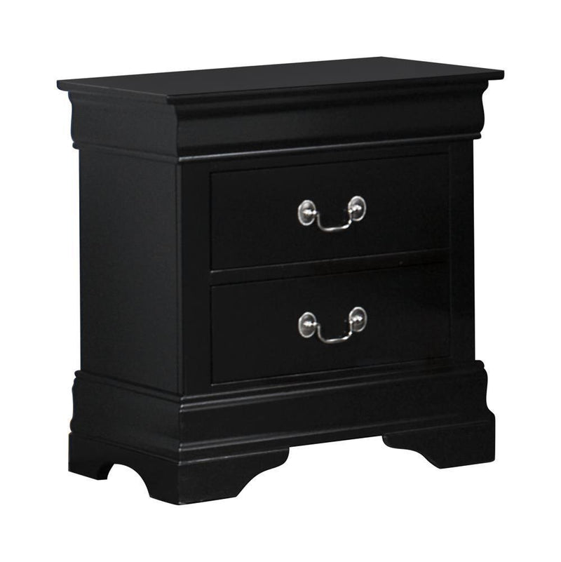 Louis Philippe - Nightstand - Black-Washburn's Home Furnishings