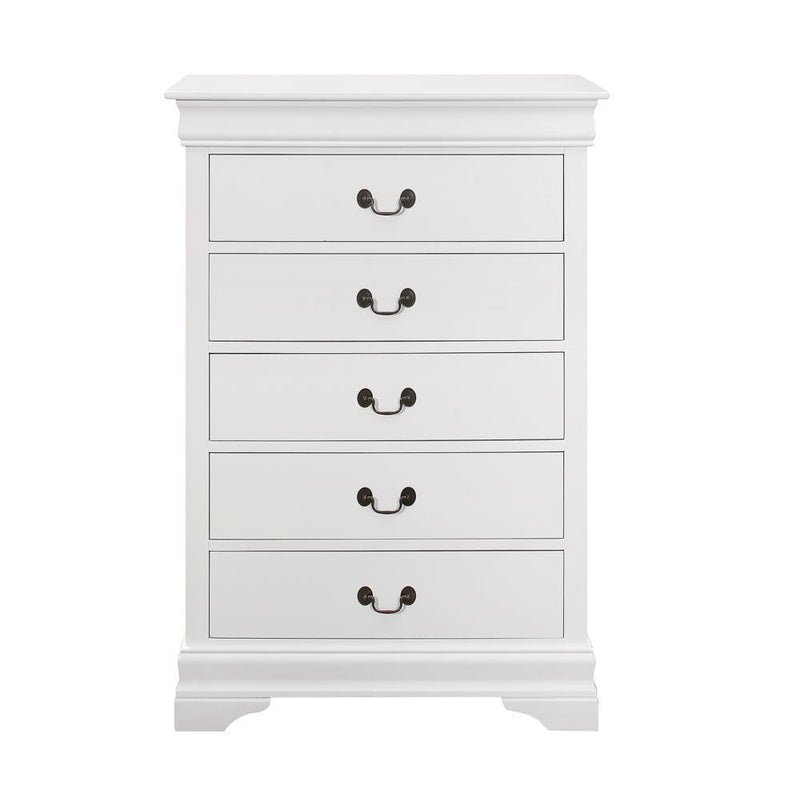 Louis Phillipe - Chest - White-Washburn's Home Furnishings