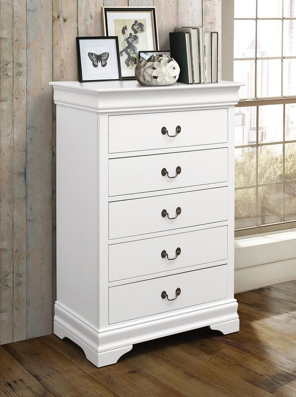 Louis Phillipe - Chest - White-Washburn's Home Furnishings