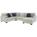 Lowder - Stone - Left Arm Facing Loveseat 4 Pc Sectional-Washburn's Home Furnishings