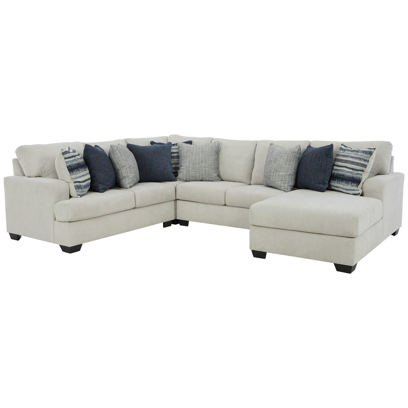 Lowder - Stone - Left Arm Facing Loveseat 4 Pc Sectional-Washburn's Home Furnishings