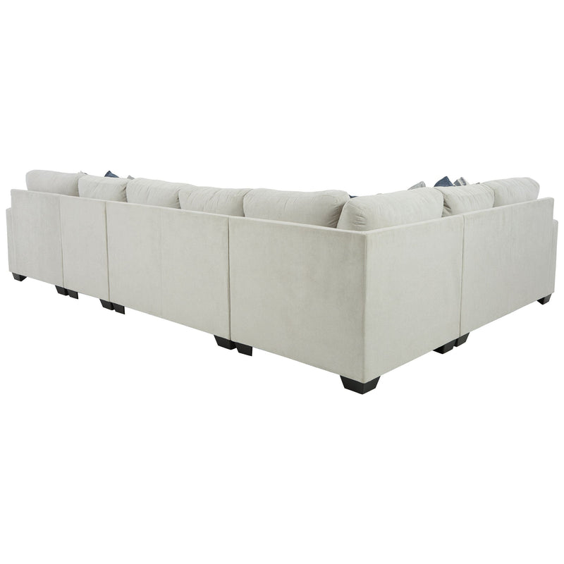 Lowder - Stone - Left Arm Facing Loveseat 5 Pc Sectional-Washburn's Home Furnishings