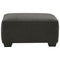 Lucina - Charcoal - Oversized Accent Ottoman-Washburn's Home Furnishings