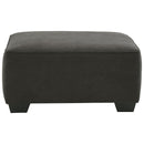 Lucina - Charcoal - Oversized Accent Ottoman-Washburn's Home Furnishings