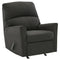 Lucina - Charcoal - Rocker Recliner-Washburn's Home Furnishings