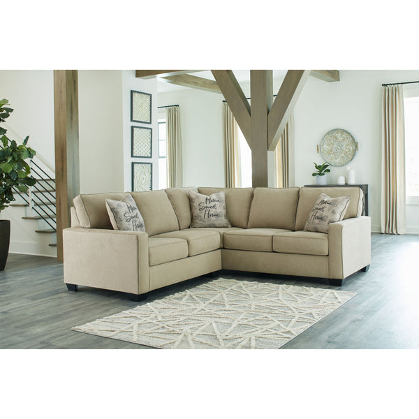 Lucina - Quartz - Left Arm Facing Loveseat 2 Pc Sectional-Washburn's Home Furnishings