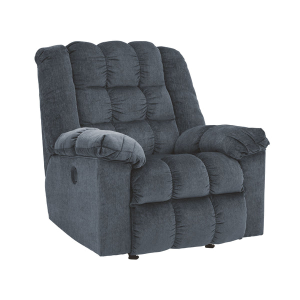 Ludden - Blue - Power Rocker Recliner-Washburn's Home Furnishings