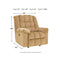 Ludden - Sand - Power Rocker Recliner-Washburn's Home Furnishings