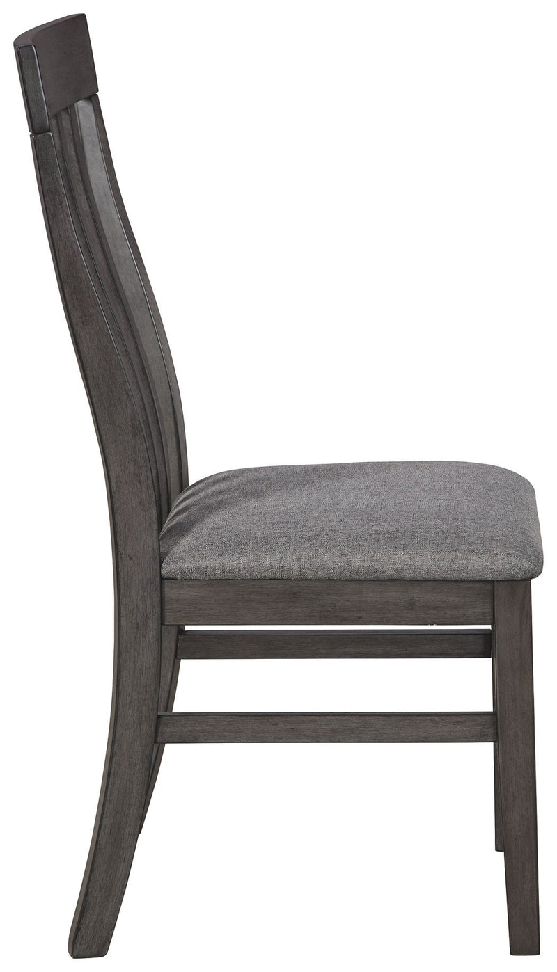 Luvoni - Dark Charcoal Gray - Dining Chair (set Of 2)-Washburn's Home Furnishings