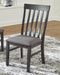 Luvoni - Dark Charcoal Gray - Dining Chair (set Of 2)-Washburn's Home Furnishings