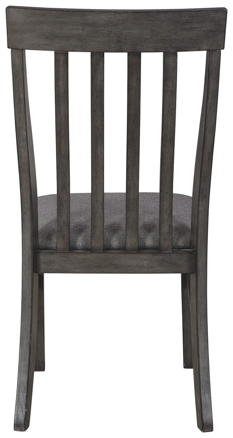 Luvoni - Dark Charcoal Gray - Dining Chair (set Of 2)-Washburn's Home Furnishings