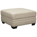 Luxora - Bisque - Ottoman With Storage-Washburn's Home Furnishings