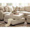 Luxora - Bisque - Ottoman With Storage-Washburn's Home Furnishings