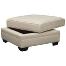 Luxora - Bisque - Ottoman With Storage-Washburn's Home Furnishings