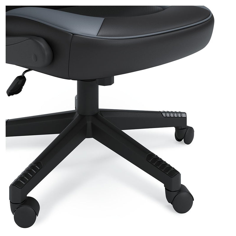 Lynxtyn - Gray/black - Home Office Swivel Desk Chair-Washburn's Home Furnishings