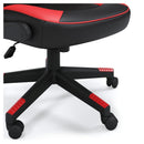 Lynxtyn - Red/black - Home Office Swivel Desk Chair-Washburn's Home Furnishings