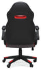 Lynxtyn - Red/black - Home Office Swivel Desk Chair-Washburn's Home Furnishings