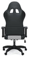 Lynxtyn - White/gray - Home Office Swivel Desk Chair-Washburn's Home Furnishings