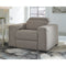 Mabton - Gray - Pwr Recliner/adj Headrest-Washburn's Home Furnishings