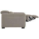 Mabton - Gray - Pwr Recliner/adj Headrest-Washburn's Home Furnishings