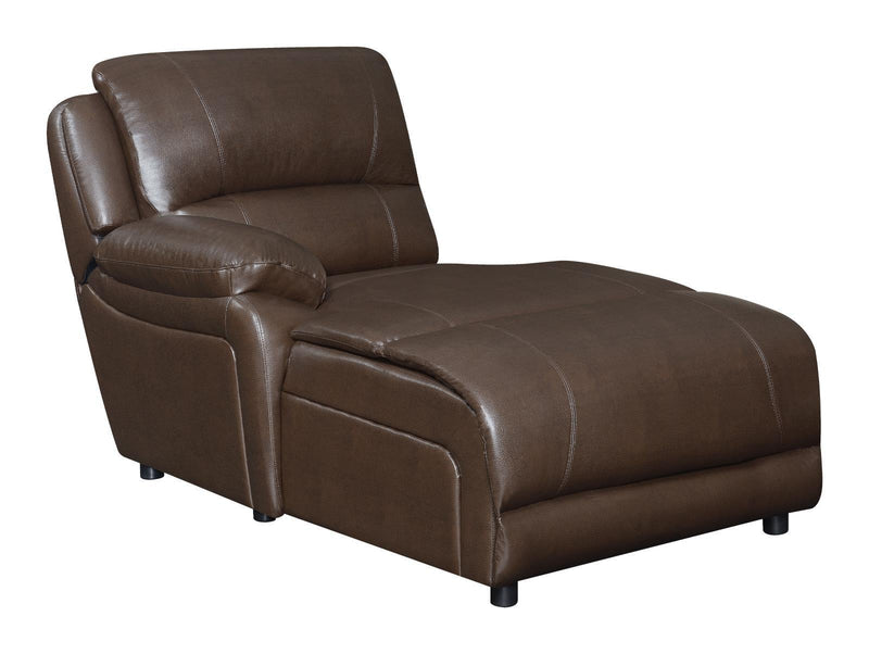 Mackenzie Motion Collection - 3 Pc Motion Sectional (2r) - Chestnut-Washburn's Home Furnishings