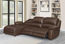 Mackenzie Motion Collection - 3 Pc Motion Sectional (3r) - Chestnut-Washburn's Home Furnishings