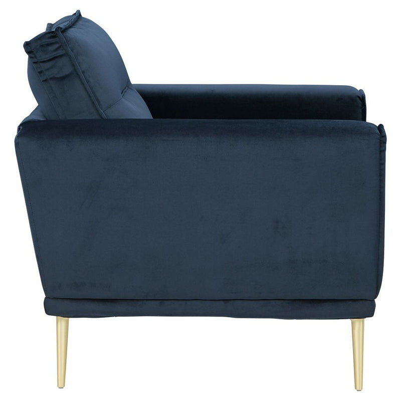 Macleary - Navy - 2 Pc. - Chair, Ottoman-Washburn's Home Furnishings