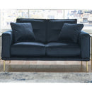 Macleary - Navy - Loveseat-Washburn's Home Furnishings