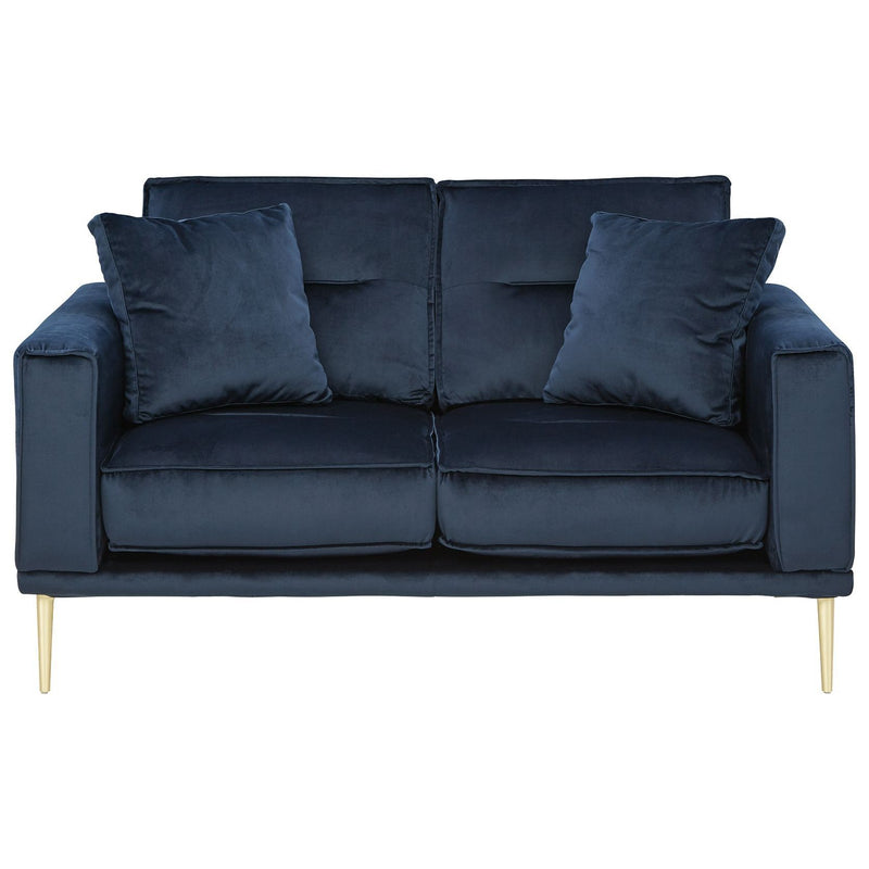 Macleary - Navy - Loveseat-Washburn's Home Furnishings