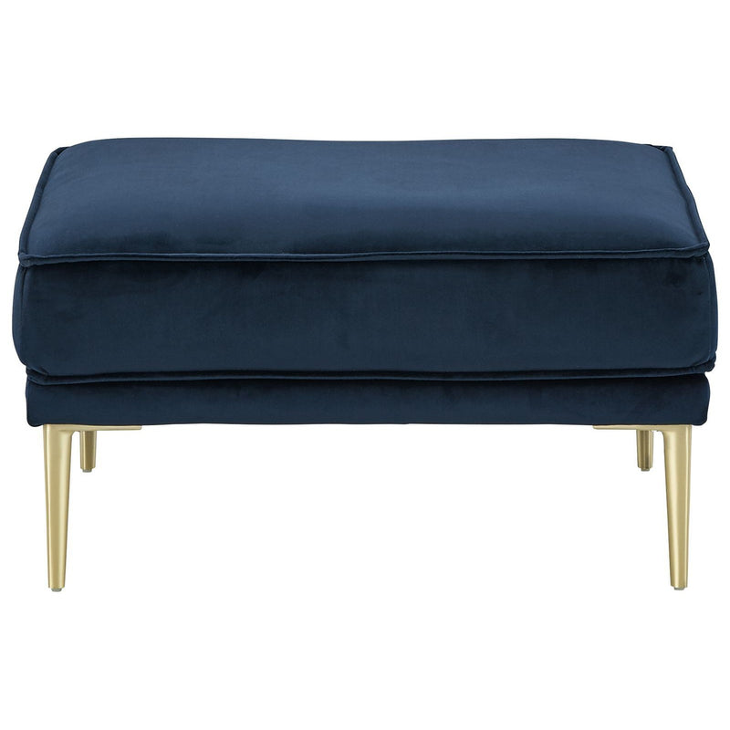 Macleary - Navy - Ottoman-Washburn's Home Furnishings