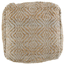 Madan - Ivory/natural - Pouf-Washburn's Home Furnishings