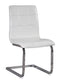 Madanere - White/chrome Finish - Dining Chair (set Of 4)-Washburn's Home Furnishings