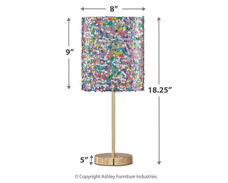 Maddy - Purple - Metal Table Lamp (1/cn)-Washburn's Home Furnishings