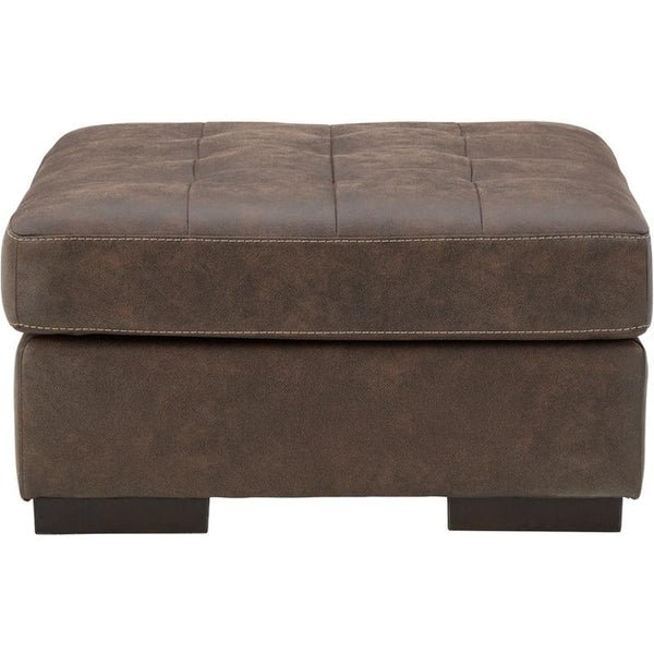 Maderla Oversized Accent Ottoman in Walnut-Washburn's Home Furnishings